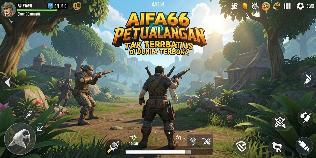 Tampilan gameplay AIFA66 yang menakjubkan dalam dunia terbuka.
