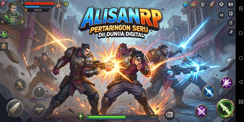Tangkapan layar menampilkan pertarungan sengit dalam ALISANRP.