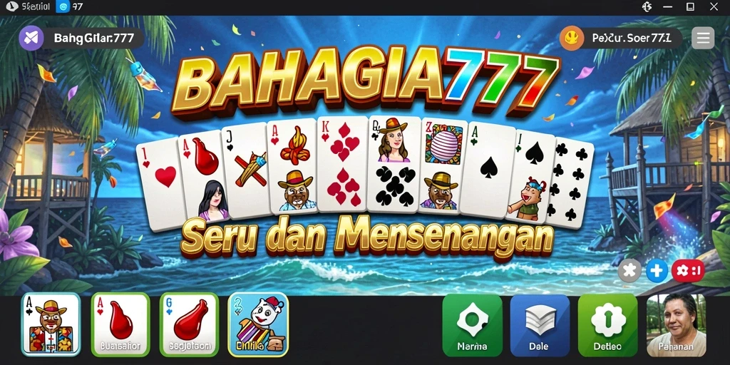 Tampilan gameplay seru dalam BAHAGIA777 dengan banyak pemain bersaing.