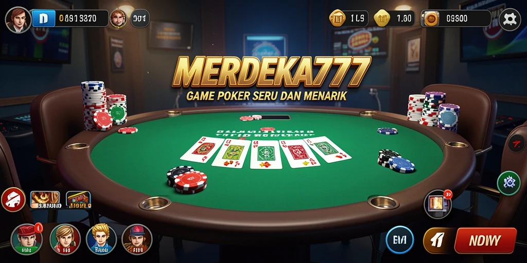 Tampilan gameplay seru dan menegangkan dari MERDEKA777.