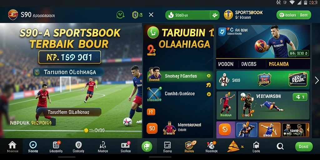 Gameplay S80 menampilkan berbagai opsi taruhan olahraga yang menarik.