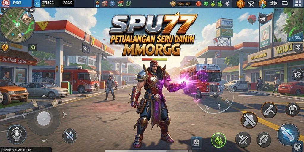 Tampilan gameplay seru dari SPBU77 yang memukau dan mendalam.