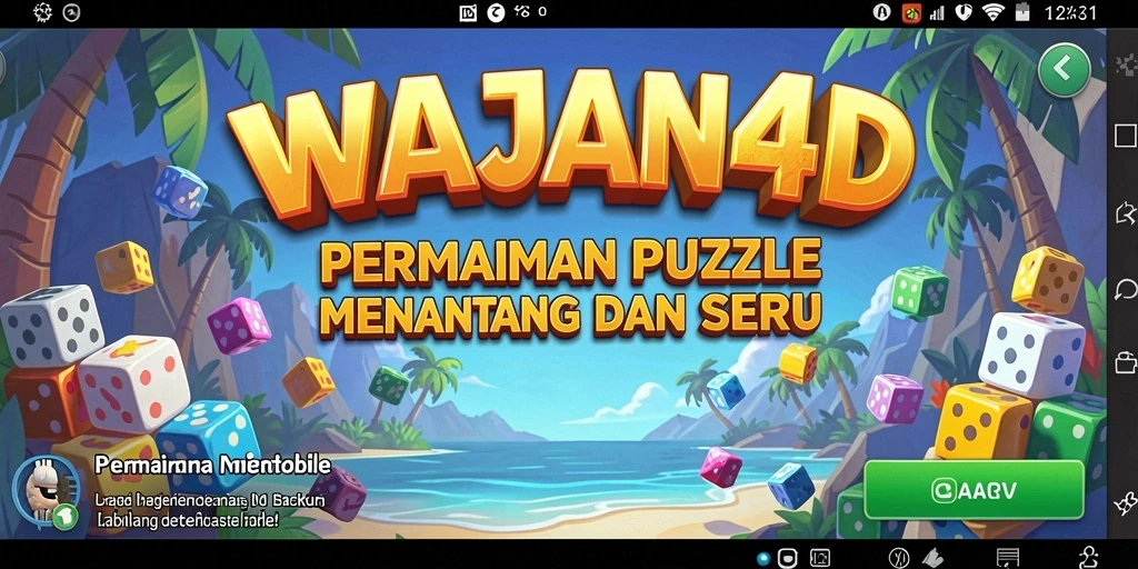 Tampilan gameplay seru dari WAJAN4D puzzle.