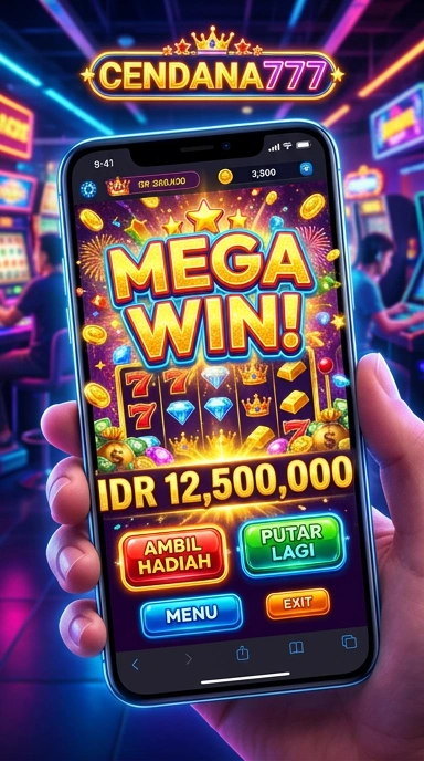 Tampilan antarmuka aplikasi cendana777 yang ramah pengguna.